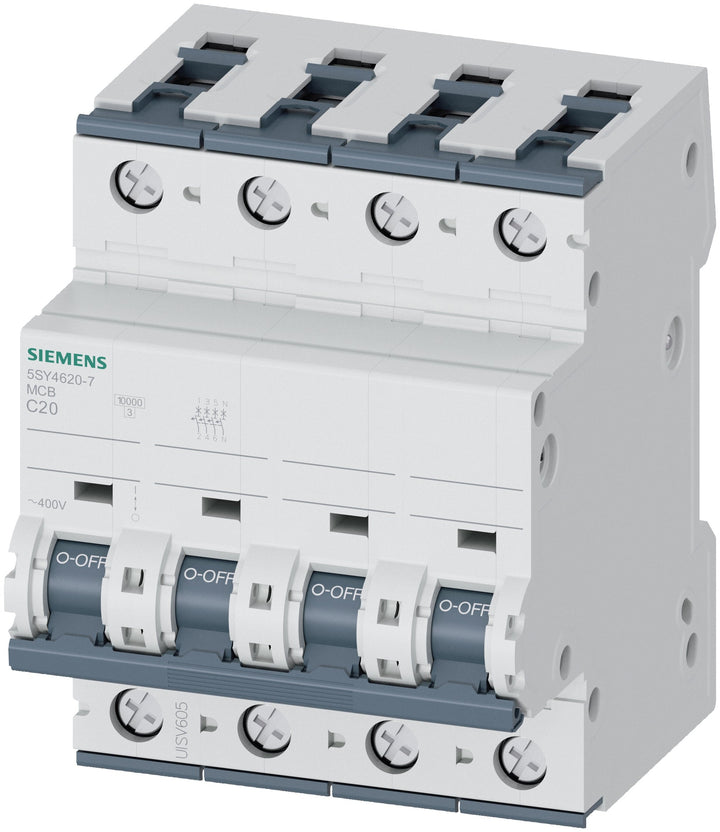 Siemens 5SY46207 - Miniature Circuit Breaker 20A 240V