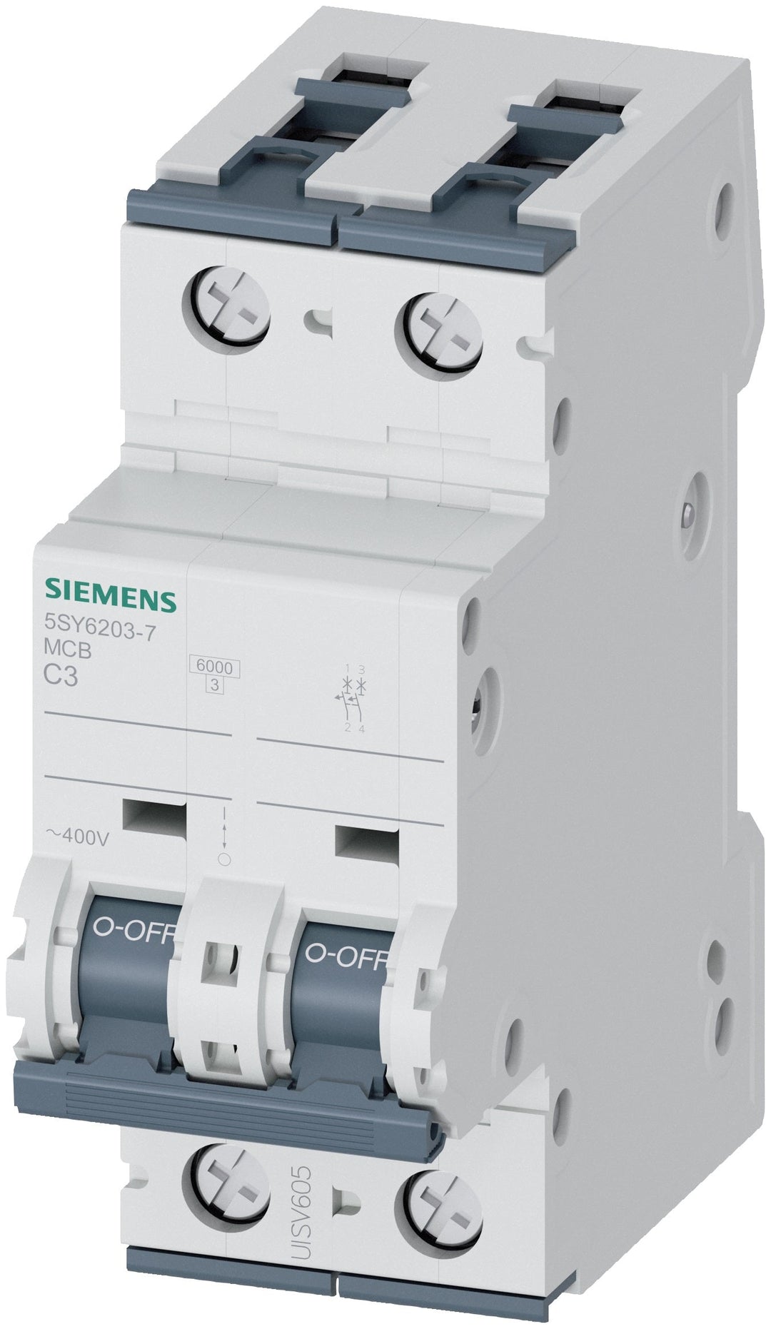 Siemens 5SY62037 - Thermal Magnetic 400V 6kA