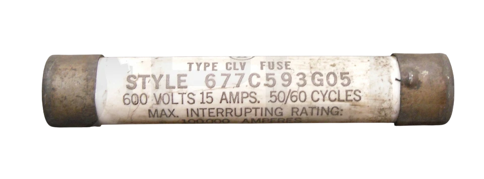 Eaton 677C593G05 - Class E Fuse 15A 600V (Low Voltage Industrial Protection)