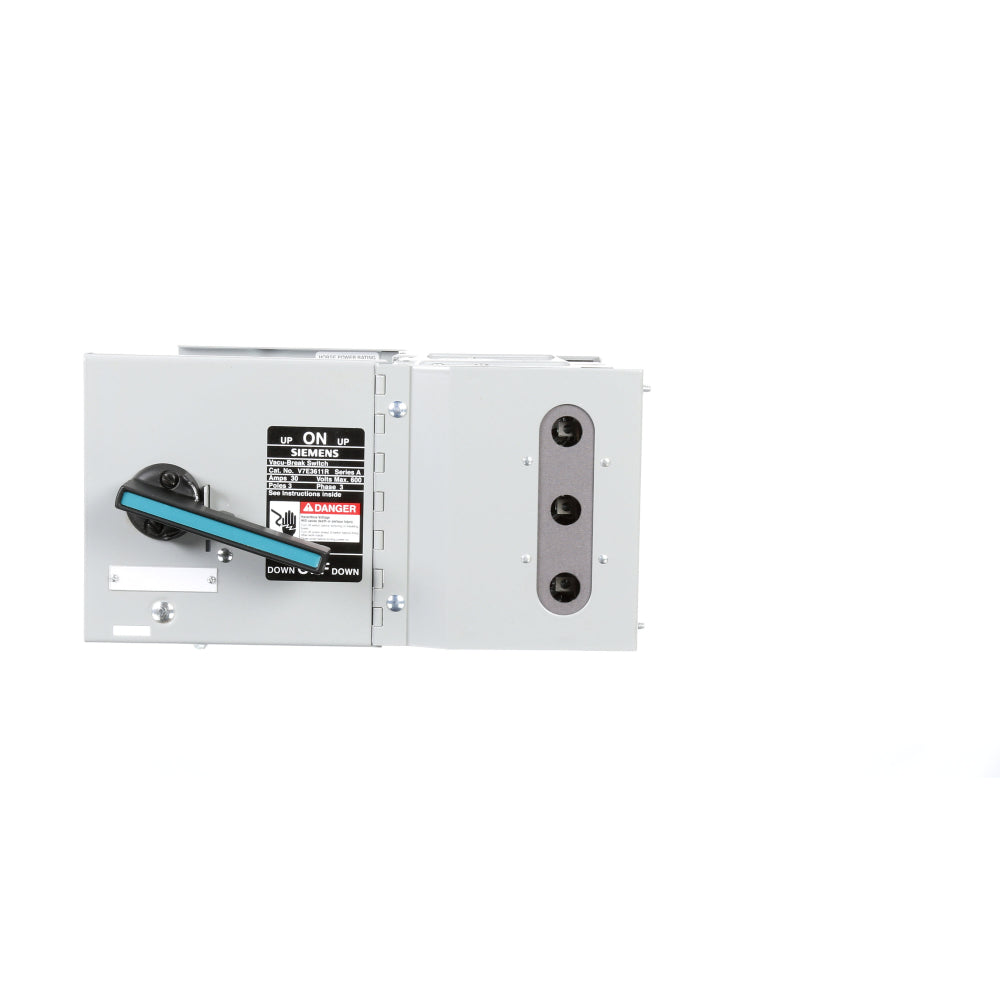 Siemens V7E3611R - Fusible Disconnect Switch 600V/30A (200kA AIC @480V)