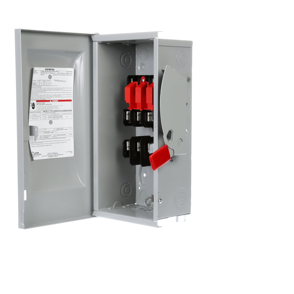 Siemens GF322N - Fusible Safety Switch 60A@240V (100kA AIC)