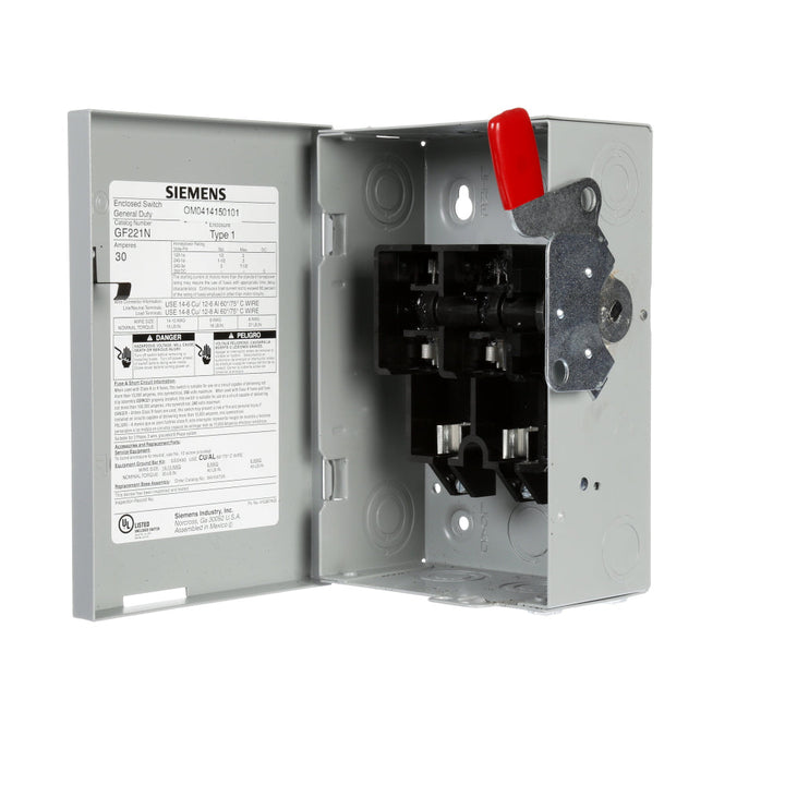 Siemens GF221N - GF Fusible Switch 30A@240V (100kA AIC)