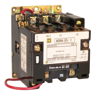 Square D 8502SCO2V02SX11 - Contactor 600V AC 27A (NEMA Rated)