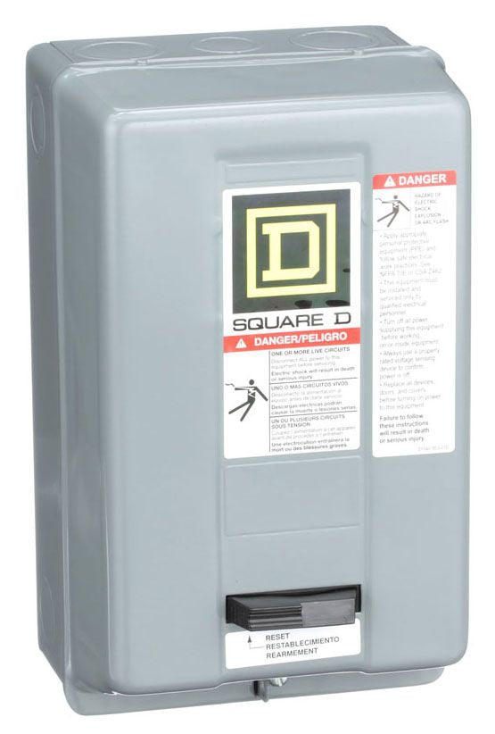 Square D 8536SBG1V02S - Motor Starter 18A 600V 2-Pole