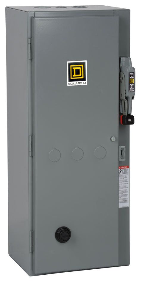 Square D 8538SDG34V02S - NEMA Size 1 Combination Starter 600V 27A
