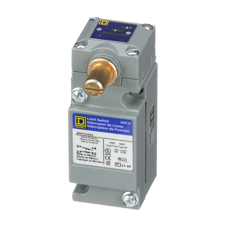 Telemecanique 9007C54A2 - Limit Switch 600V (1NC+1NO Aux Contacts)