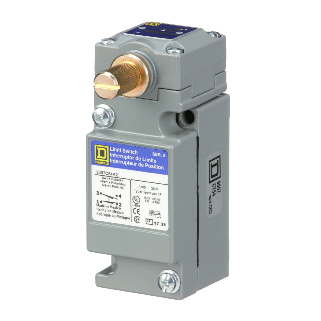 Telemecanique 9007C54A2 - Limit Switch 600V (1NC+1NO Aux Contacts)