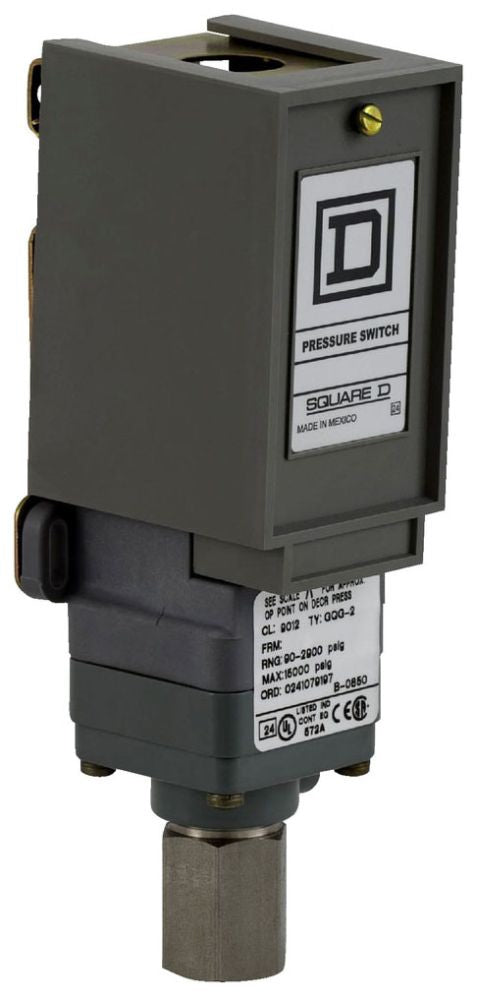 Telemecanique 9012GNG4 - Pressure Switch (CE, UL 508)