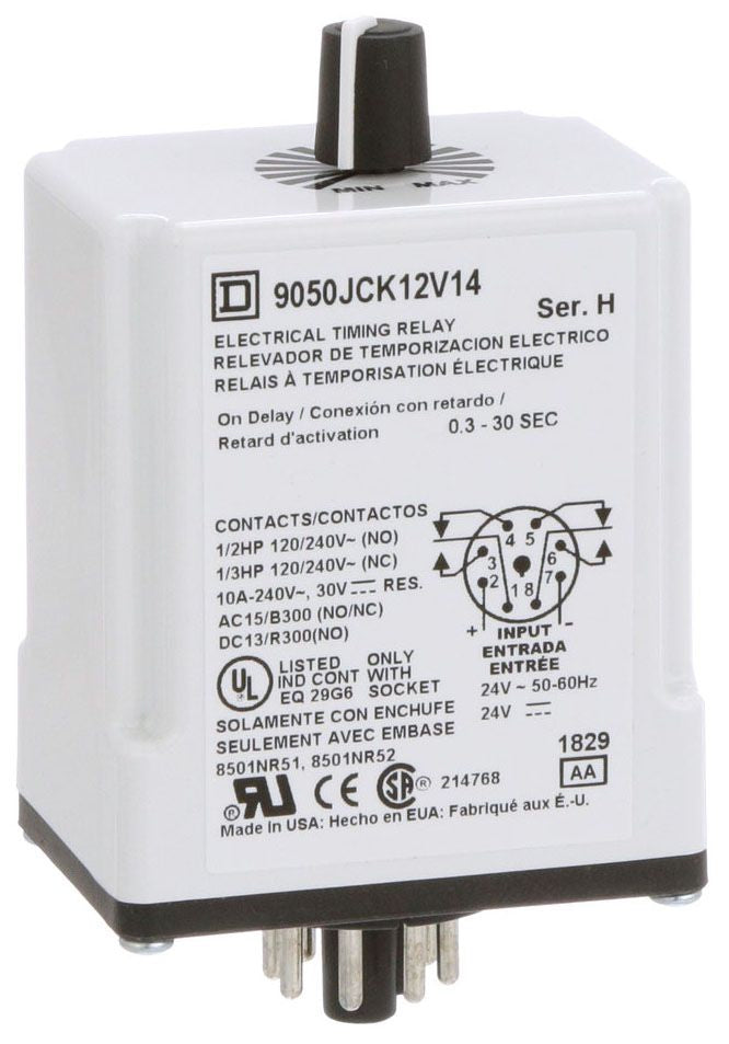 Square D 9050JCK12V14 - Motor Control Timer 240V