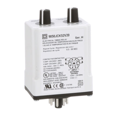 Square D 9050JCK52V20 - Control Relay 10A 600V (24V Coil)