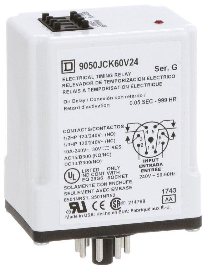 Square D 9050JCK60V24 - Automation Relay 60V (CE, CSA, UL)