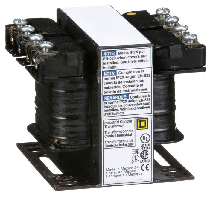 Square D 9070T50D24 - Control Transformer 50VA 240/24V