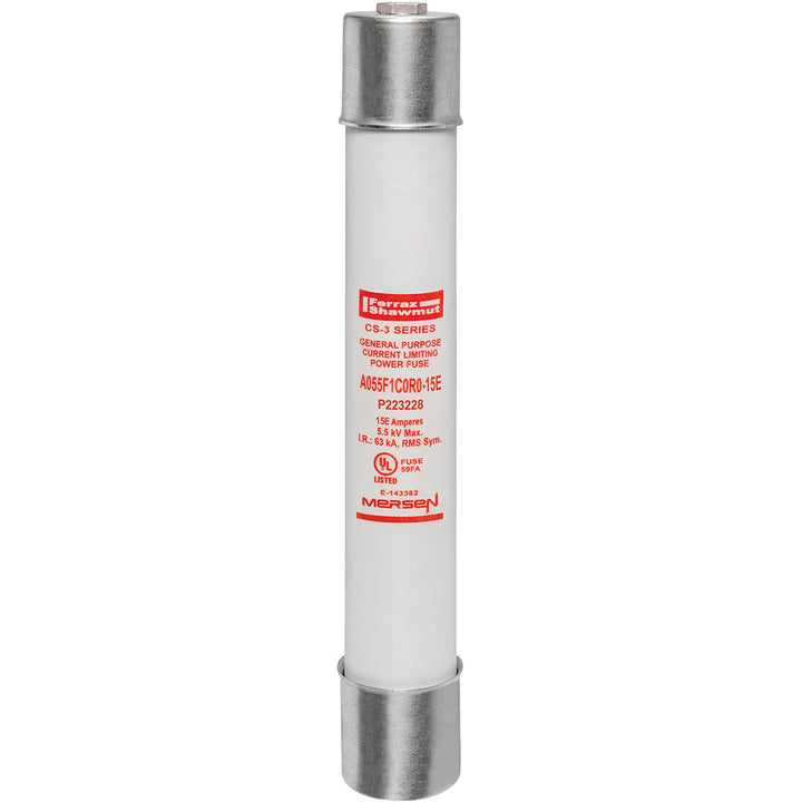 Mersen A055F1C0R0-15E - Medium Voltage Fuse 15A (5500V, 63kA AIC)