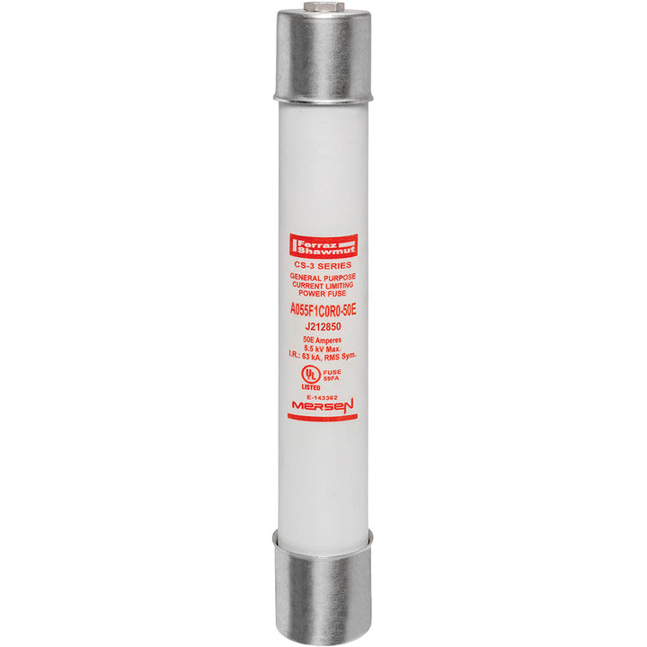 Mersen A055F1C0R0-50E - Medium Voltage Fuse 50A (5500V, 63kA AIC)