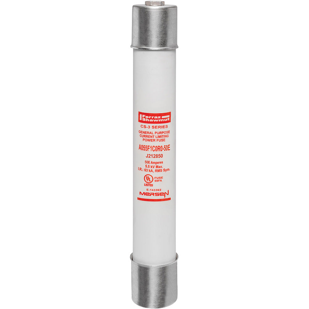 Mersen A055F1C0R0-50E - Medium Voltage Fuse 50A (5500V, 63kA AIC)