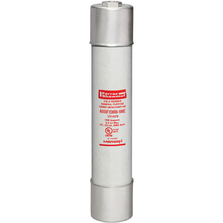 Mersen A055F1D0R0-100E - Medium Voltage Fuse 5500V/100A (63kA Interrupt Rating)