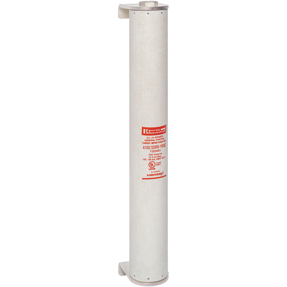 Mersen A155C1D0R0-100E - Medium Voltage Fuse 15.5kV/100A (50kA AIC Rating)