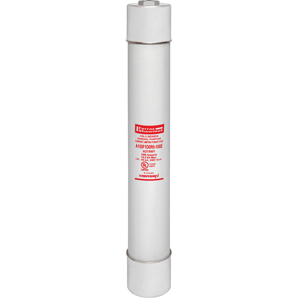 Mersen A155F1D0R0-100E - Medium Voltage Fuse 15.5kV/100A (50kA AIC Rating)