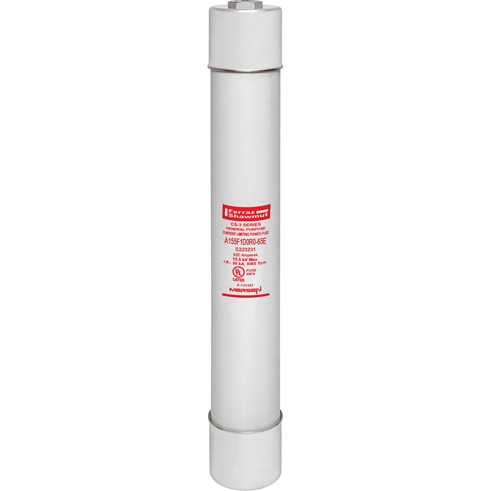 Mersen A155F1D0R0-65E - Medium Voltage Fuse 15.5kV/65A (50kA AIC, Class E)