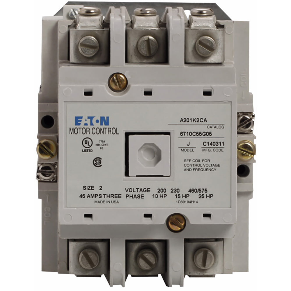 Cutler Hammer A201K2BA - Contactor 600V 45A 2-Pole