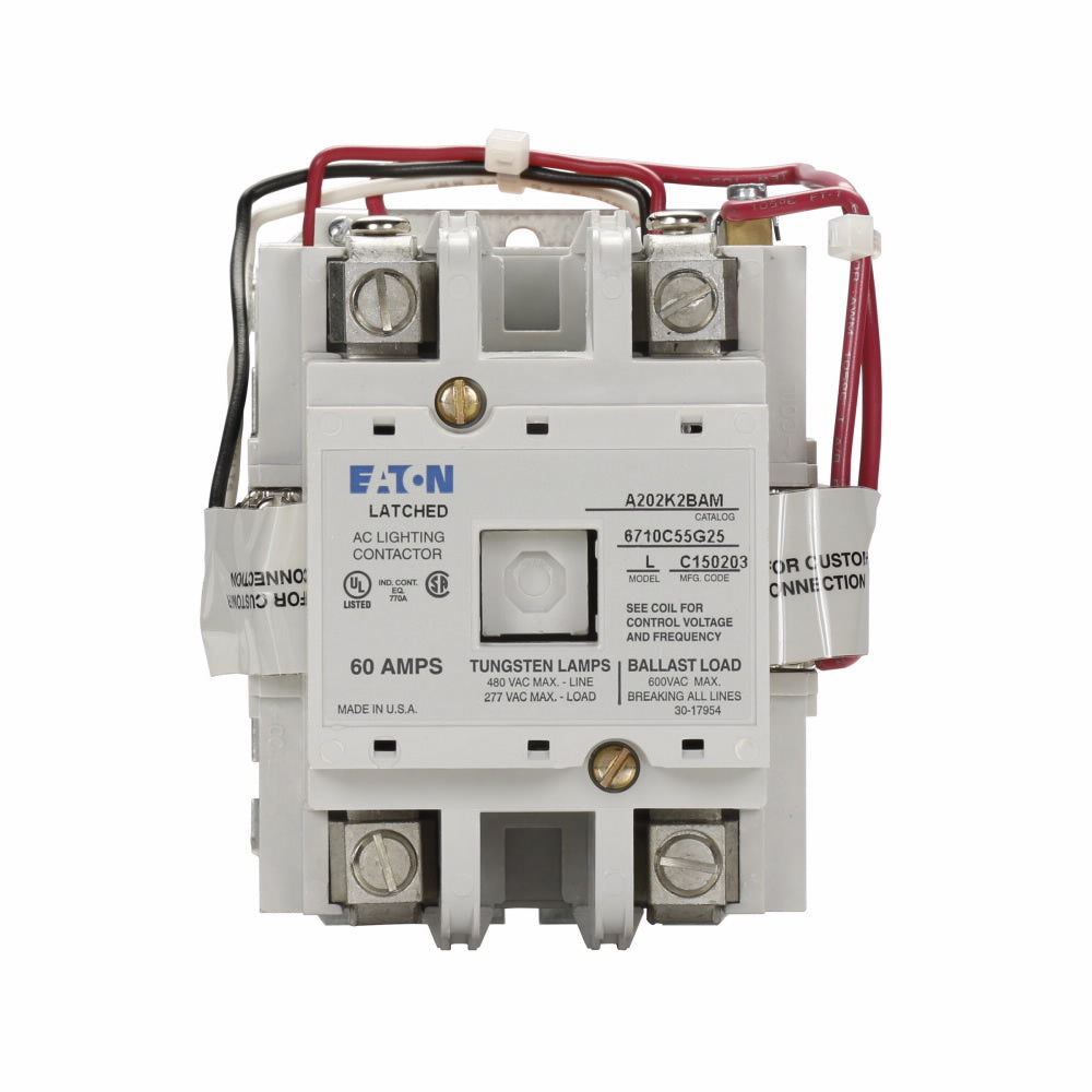 Cutler Hammer A202K2BAM - 60A 2-Pole Contactor (110VAC Coil)