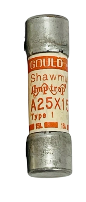 Mersen A25X15 - Semiconductor Fuse 15A 300V (50kA AIC)