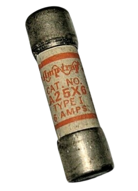 Mersen A25X6-1 - Class CC Fuse 6A 600V (UL/CSA-Certified Current-Limiting Protection)