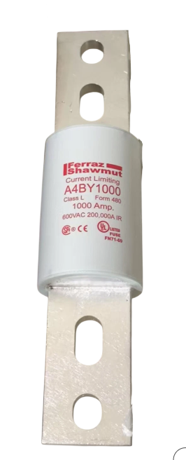 Mersen A4BY1000-55BA - A4BY Current-Limiting Fuse 600V/1000A (Class J Protection)