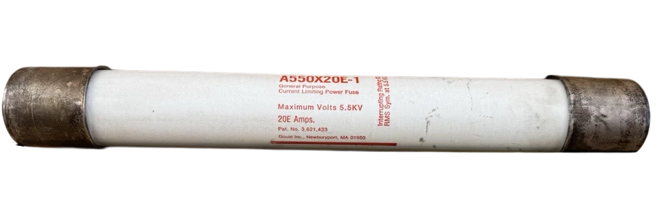 Mersen A550X20E-1 - Medium Voltage Fuse 5500V 20A (63kA AIC)