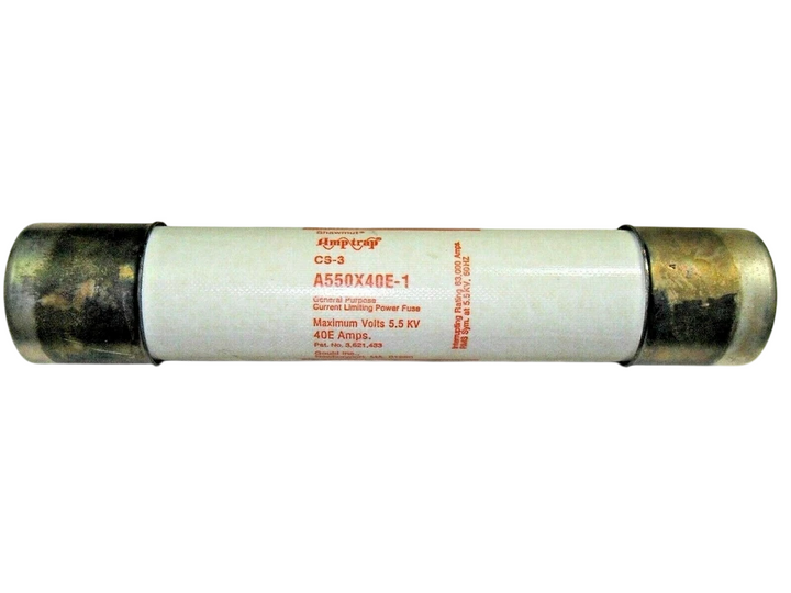 Mersen A550X40E-1 - Medium Voltage Fuse 5500V/40A (63kA AIC @5.5kV)