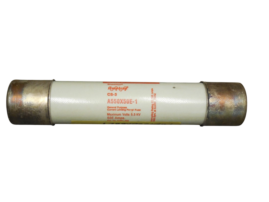 Mersen A550X50E-1 - Medium Voltage Fuse 5500V/50A (63kA AIC @5.5kV)