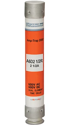 Mersen A6D2-1/2R - RK1 Class Fuse 600V/2A (200kA AIC)