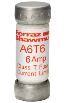 Mersen A6T6 - Class T Fuse 6A 600V (200kA AIC)