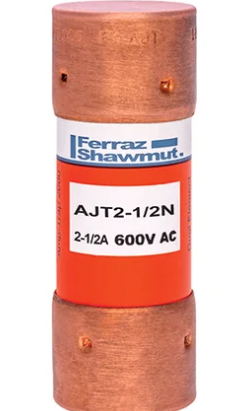 Mersen AJT2.5N - Class J Fuse 600V 2.5A Time-Delay