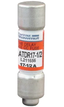 Eaton Cutler-Hammer ATDR17-1/2 - Class CC Fuse 17.5A 600V (200kA AIC)