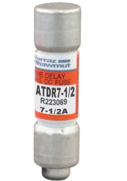 Eaton Cutler-Hammer ATDR7-1/2 - Class CC Fuse 7A 600V (200kA AIC Rating)