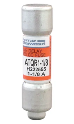Mersen ATQR1.125 - Class CC Time-Delay Fuse 1.125A 600V