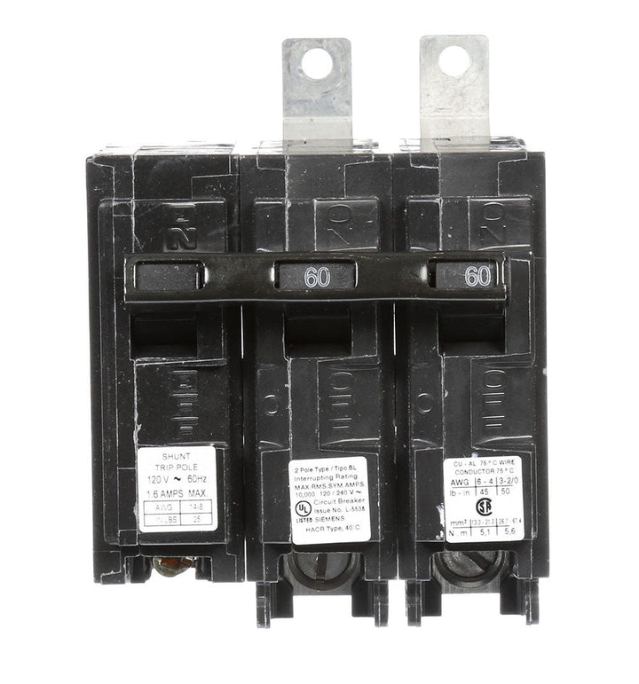 Siemens B26000S01 - Molded Case Circuit Breaker 60A 2-Pole