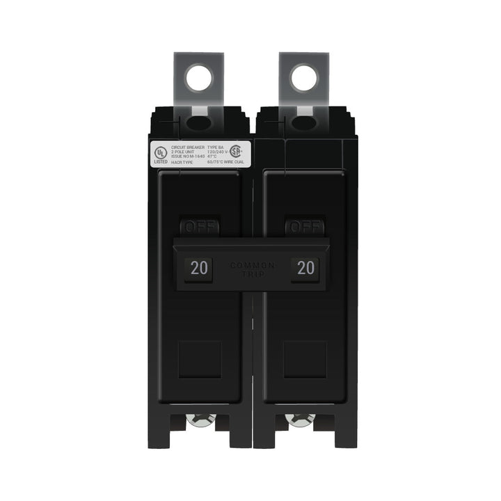 Cutler Hammer BAB2020 - 2-Pole Thermal Magnetic Breaker (20A, 240V)