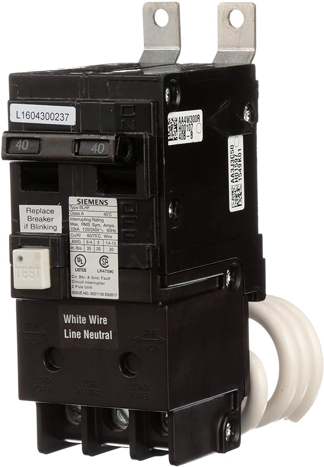 Siemens BF220AH - Molded Case Circuit Breaker 20A 240V 2-Pole