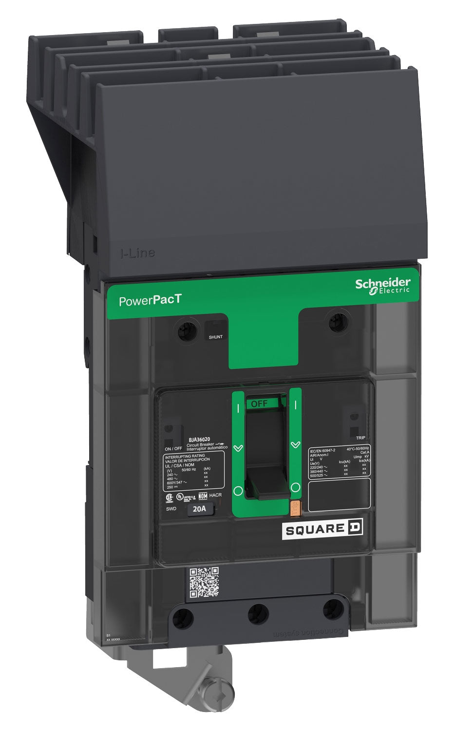 Schneider Electric BJA36020 - Molded Case Circuit Breaker 20A 600V 3P