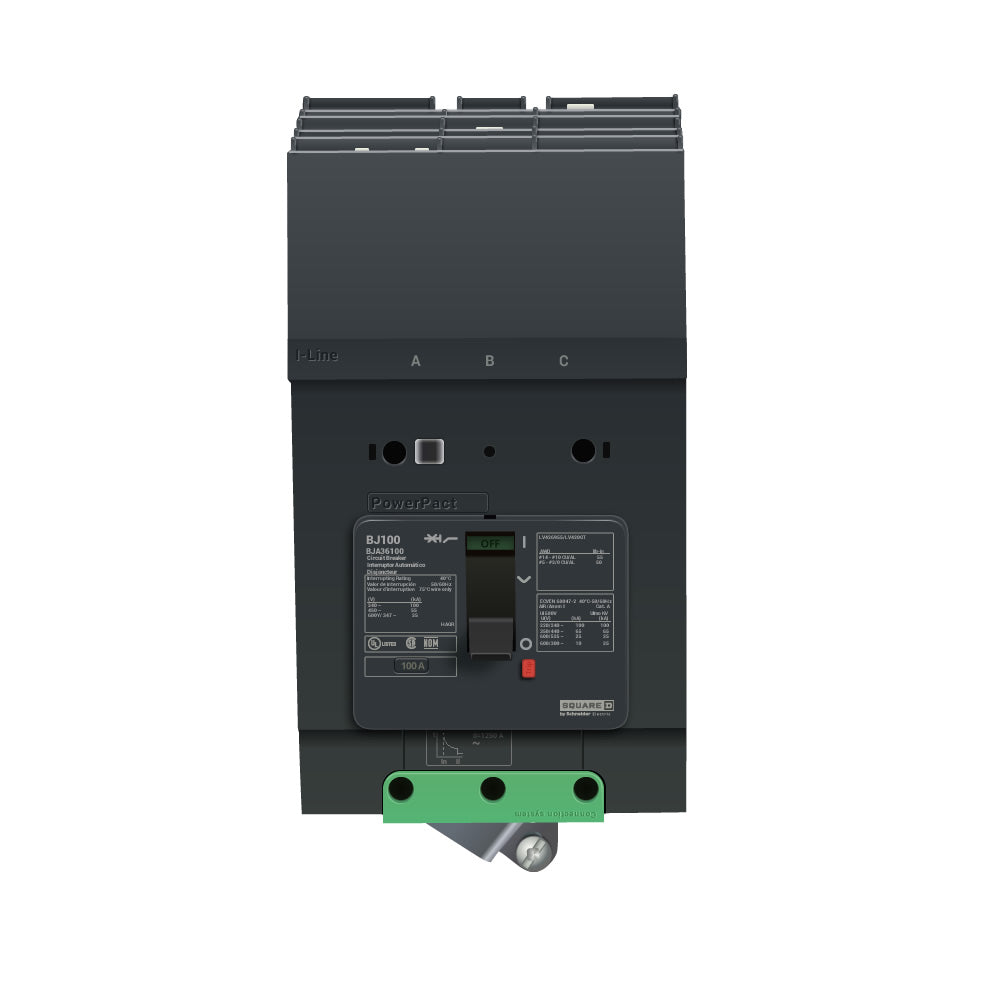 Schneider Electric BJA36100 - Molded Case Circuit Breaker 100A 600V 3P