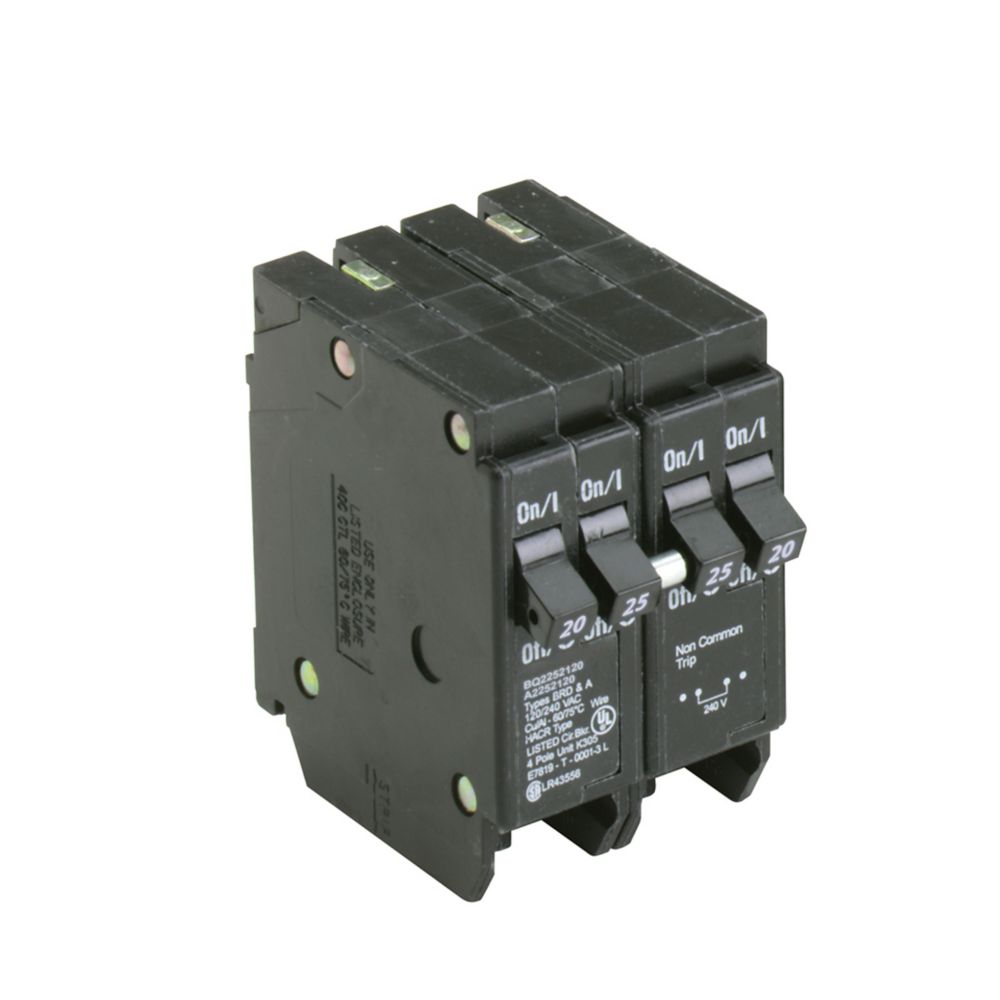 Cutler Hammer BQ2252120 - 2-Pole Circuit Breaker 25A 240V (10kA AIC)
