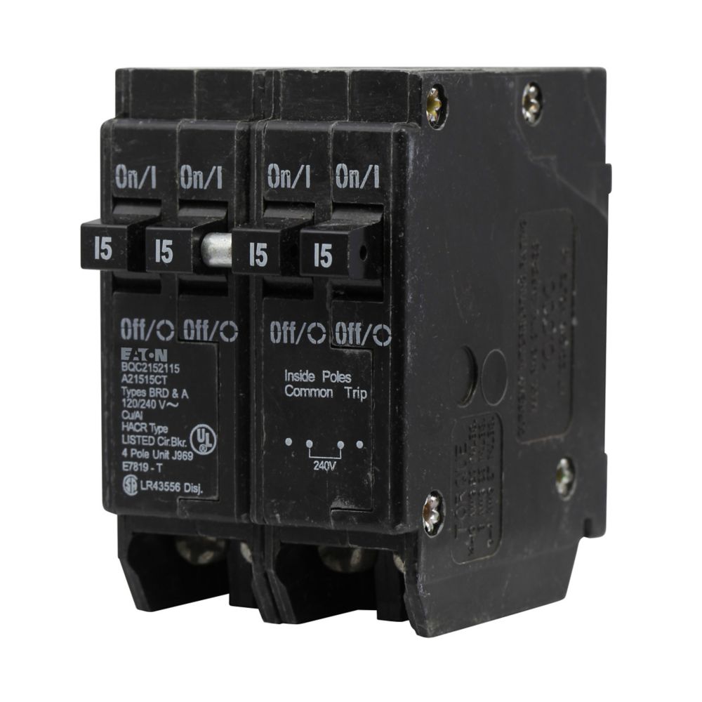 Eaton Cutler Hammer BQC215215 - 2-Pole 15A Circuit Breaker (10kA AIC)
