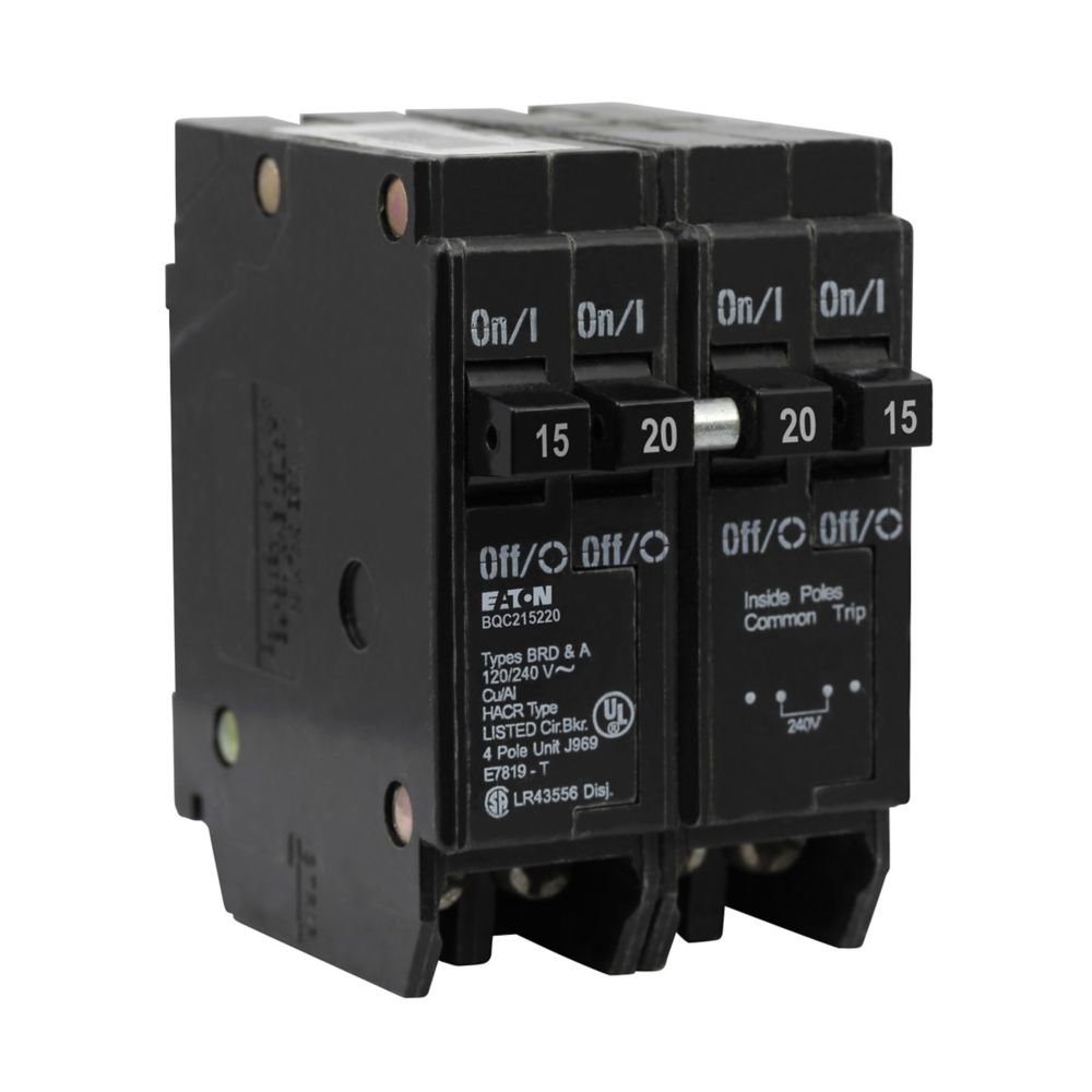 Cutler Hammer BQC215220 - 2-Pole Circuit Breaker 20A 240V 10kAIC