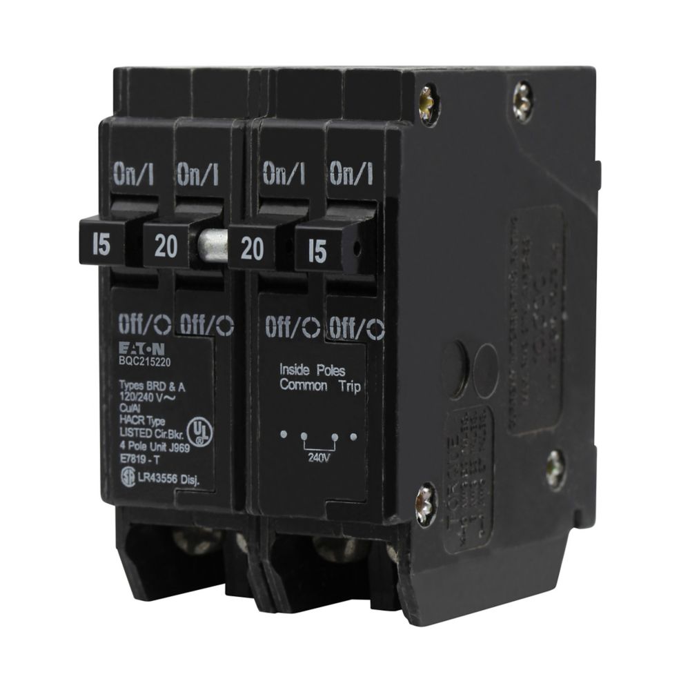 Cutler Hammer BQC215220 - 2-Pole Circuit Breaker 20A 240V 10kAIC