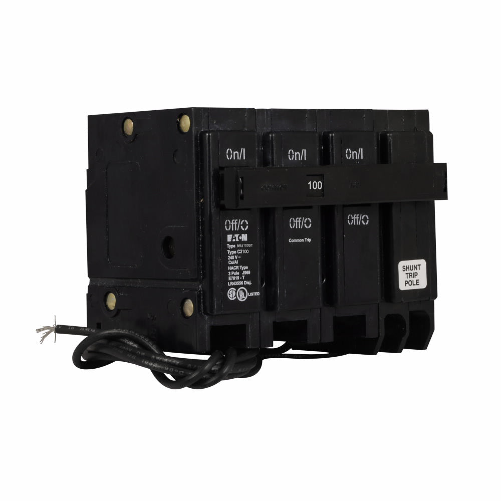 Cutler Hammer BR3100ST - 3-Pole Circuit Breaker 100A 240V