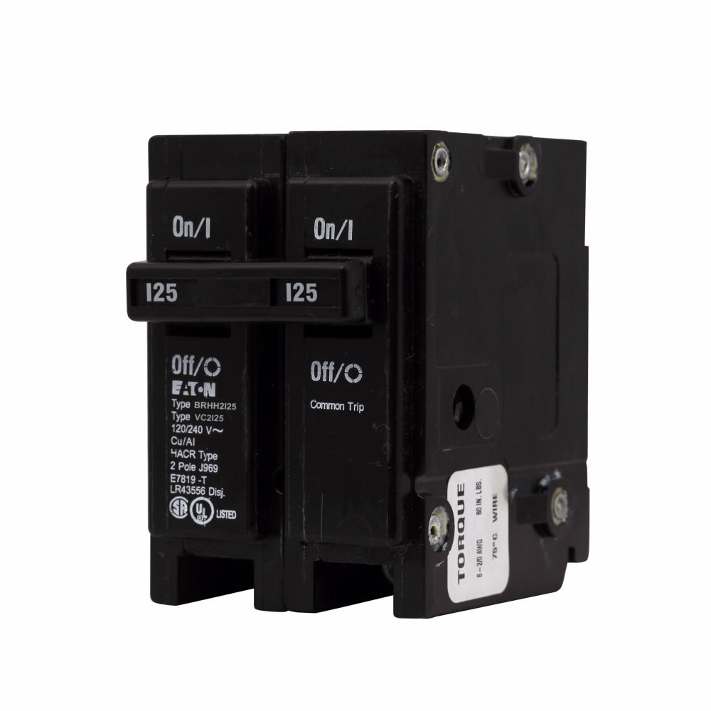 Cutler Hammer BRHH2125 - 125A 2-Pole Thermal Magnetic Breaker