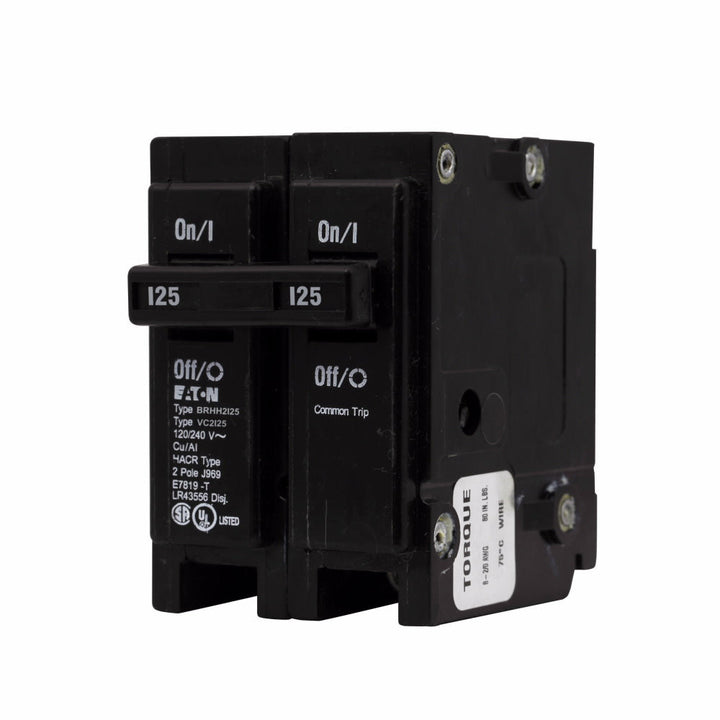 Cutler Hammer BRHH2125 - 125A 2-Pole Thermal Magnetic Breaker