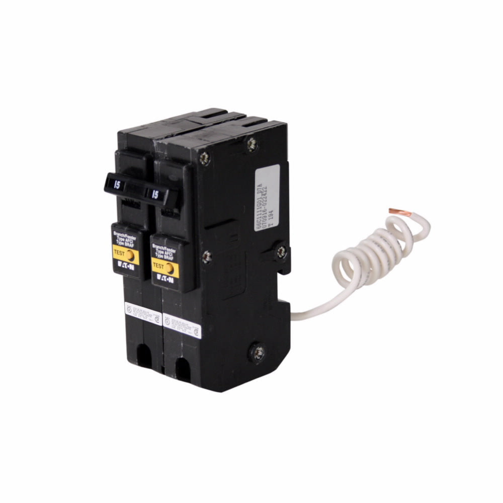 Cutler Hammer BRL215AFIT - 2-Pole 15A Thermal Magnetic Circuit Breaker